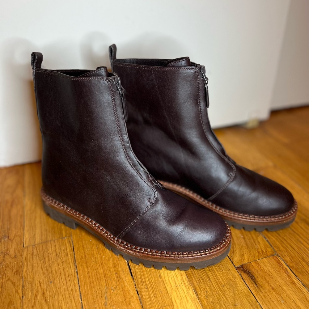 Vince Cabria Lug Zip Combat Boot